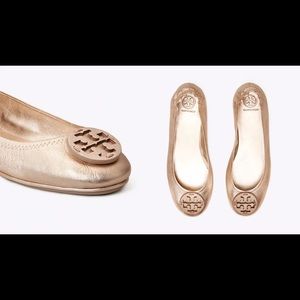 Tory Burch Minnie flats Rose Gold